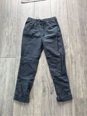 H&M Navy Blue Drawstring Chinos